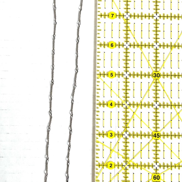 Pressed Flower Necklace, 17 Inch, Delicate Silver Chain, Vintage 1950's - Picture 3 of 8